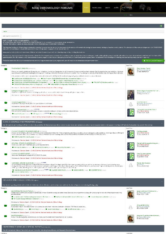 ENTOMOLOGY FORUMS